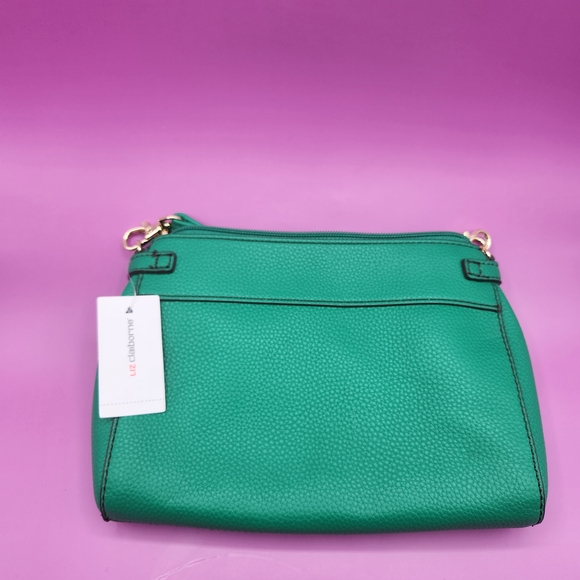 Liz Claiborne Elly Convertible Crossbody Bag Green NWT - Picture 2 of 8